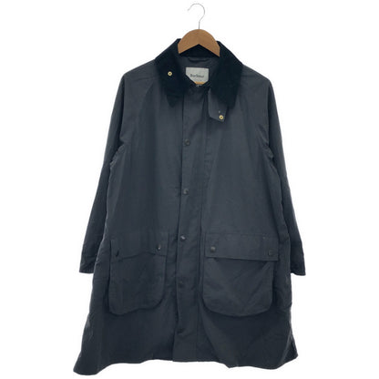 Barbour バブアー 2201243 グレー ナイロン 襟コーデュロイ ステンカラーコート トップス
