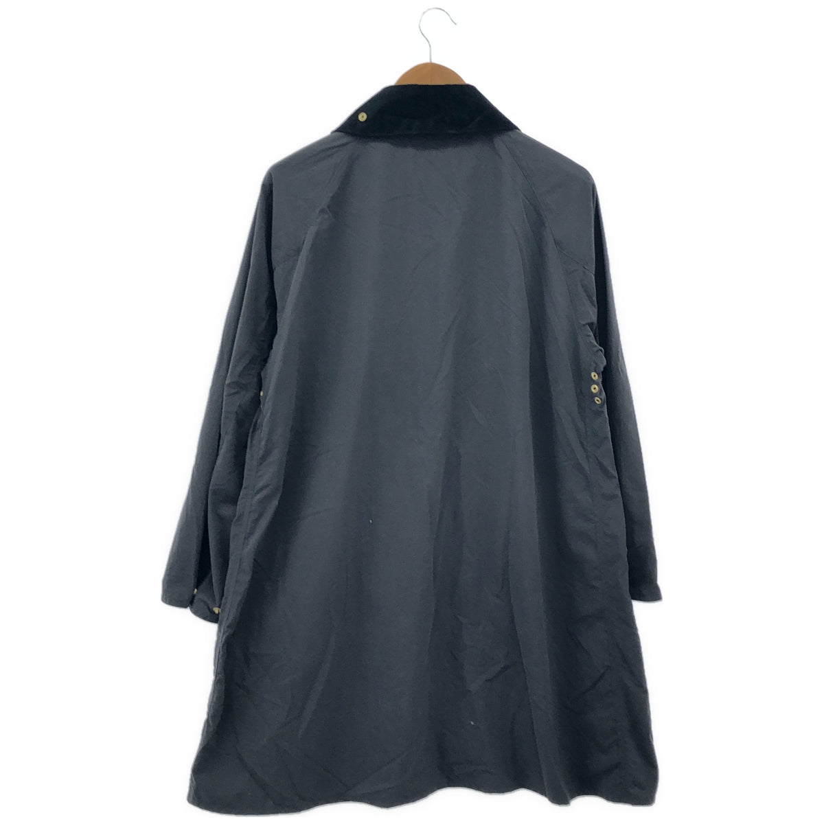 Barbour バブアー 2201243 グレー ナイロン 襟コーデュロイ ステンカラーコート トップス