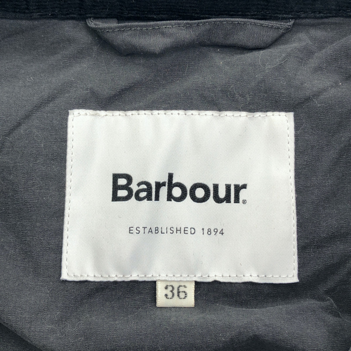 Barbour バブアー 2201243 グレー ナイロン 襟コーデュロイ ステンカラーコート トップス