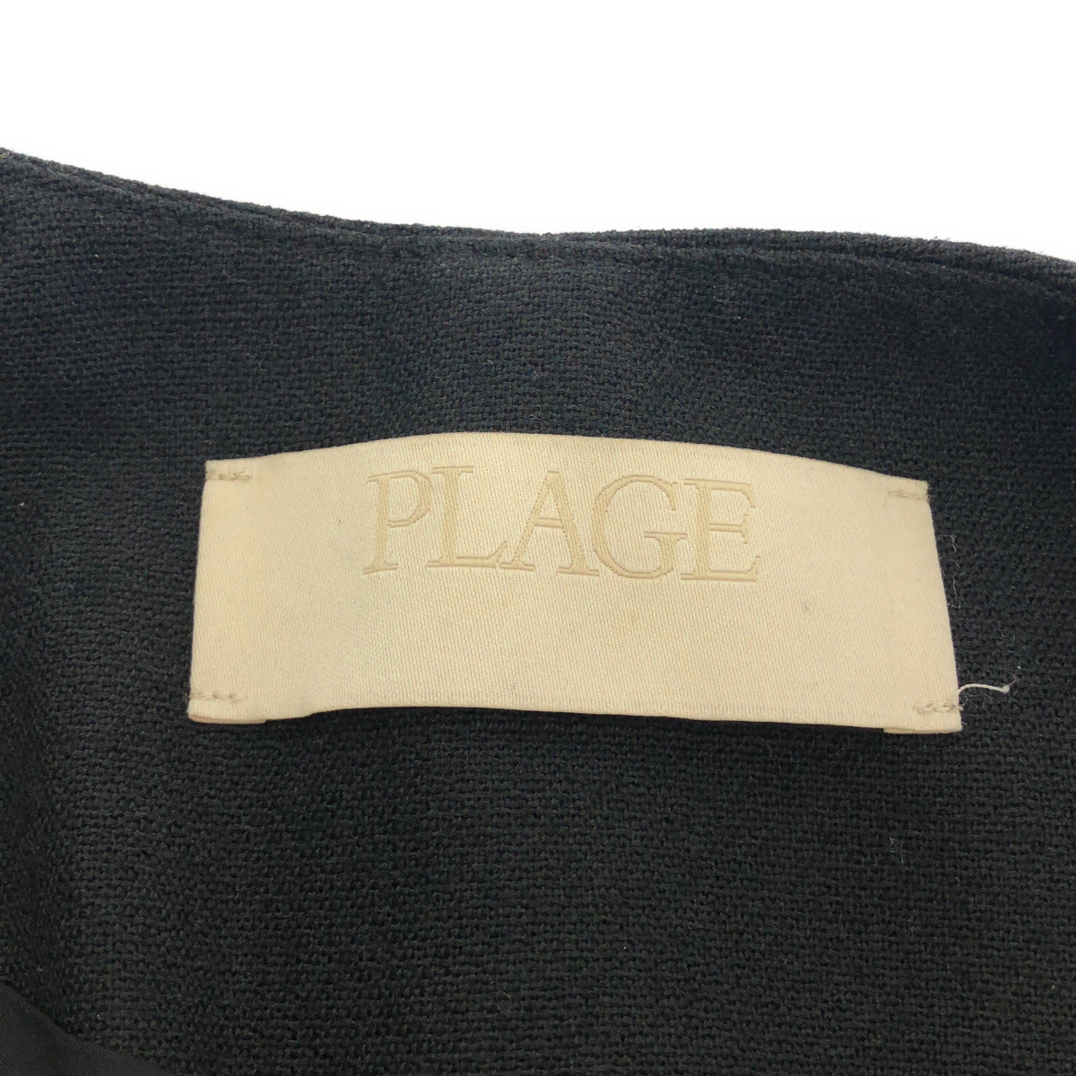 Plage プラージュ 24AW 24010922101030 ブラック カシミヤ混 Collarless Big ジャケット トップス