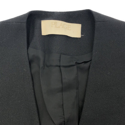 Plage プラージュ 24AW 24010922101030 ブラック カシミヤ混 Collarless Big ジャケット トップス