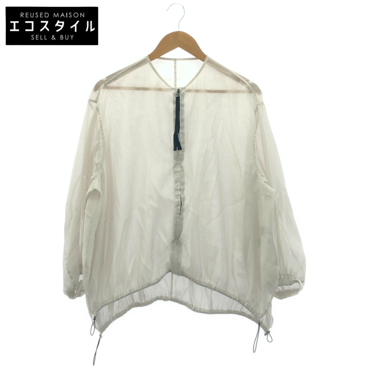 750-5250711 25AW グレー シアージップアップブルゾン トップス