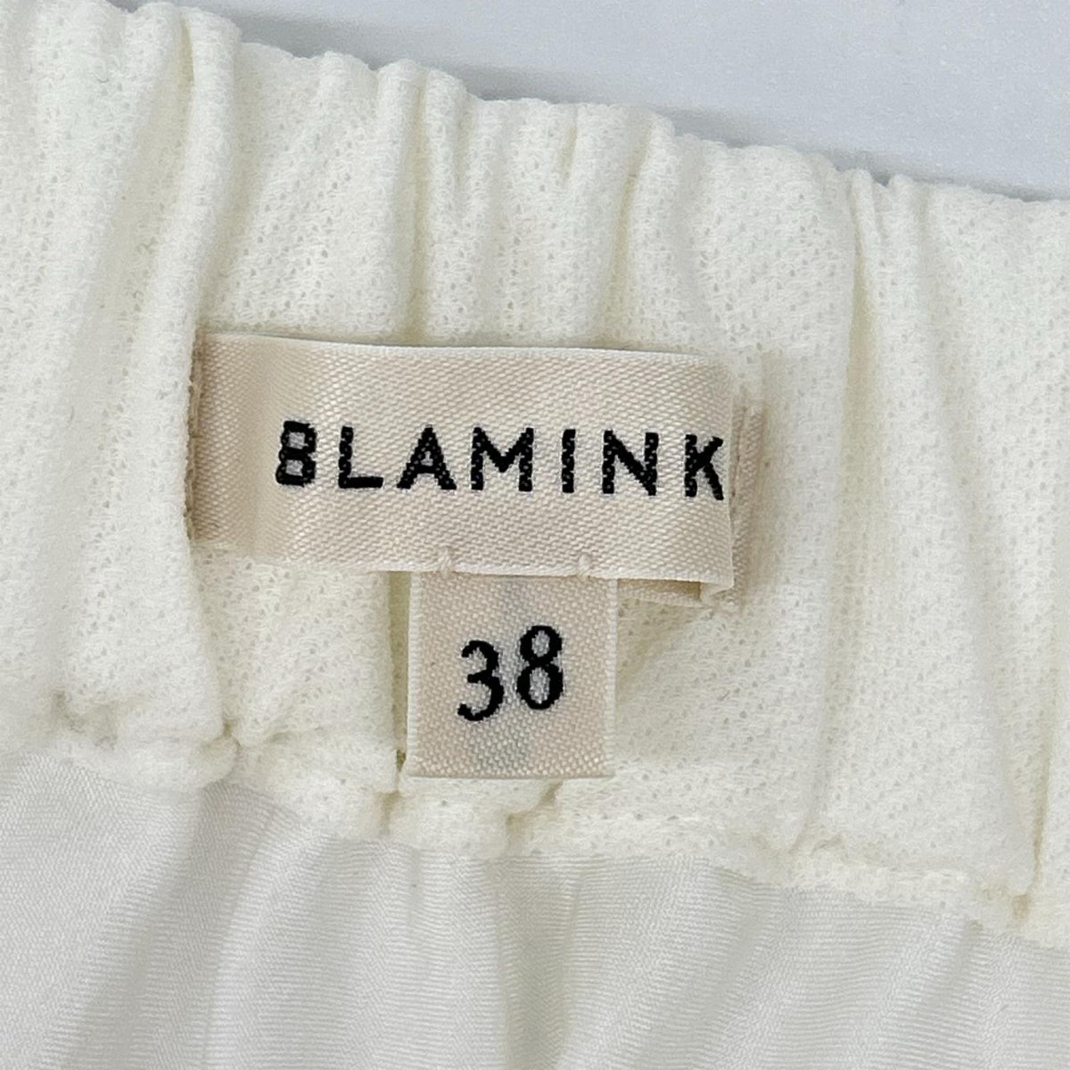 BLAMINK ブラミンク 7924-2-000032 ホワイト コットン×ナイロン BLMK ドロストスカート スカート