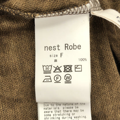 nest Robe ネストローブ 26SS 01262-1128 カーキ リネンジャージープルオーバー トップス