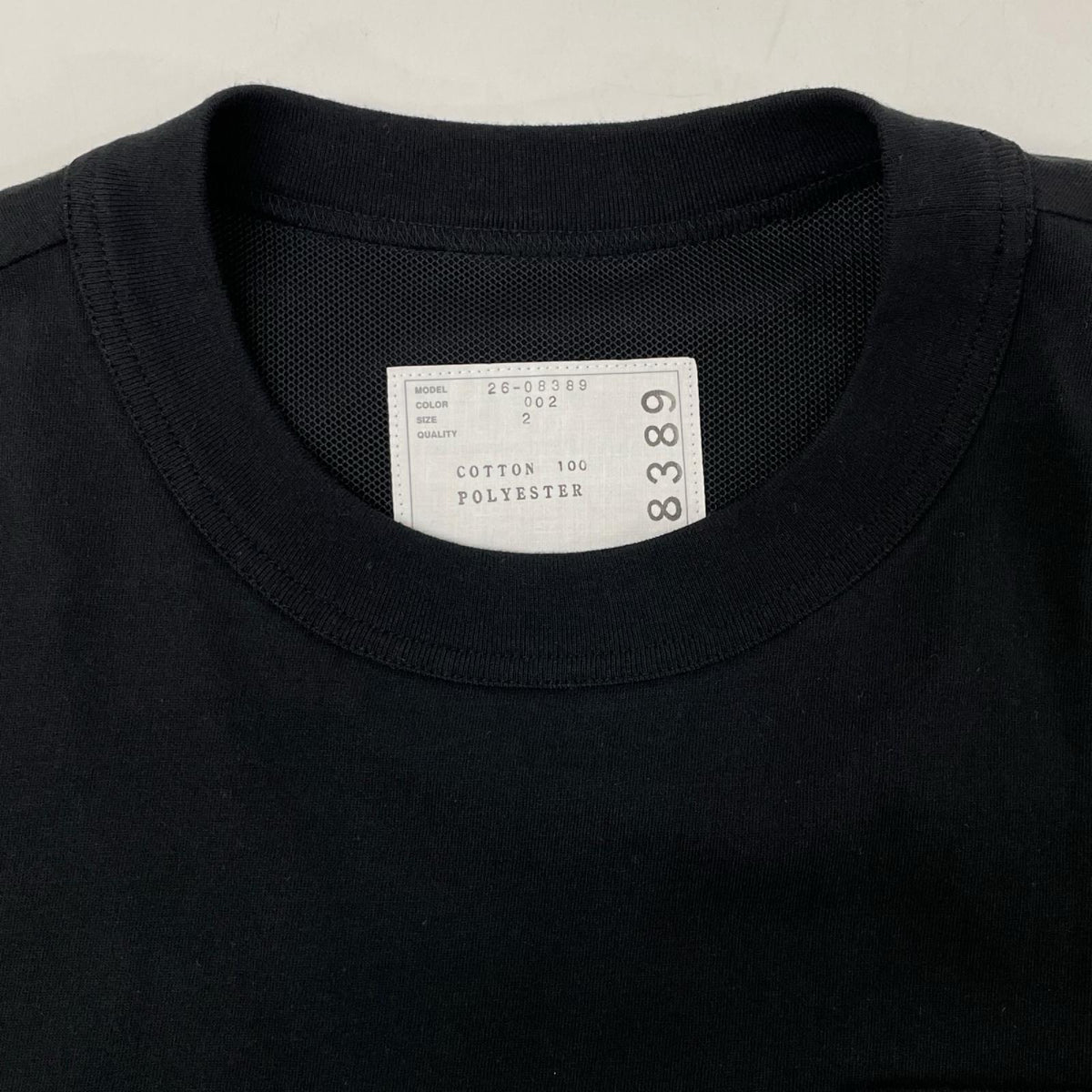 sacai サカイ 26SS 26-08389 ブラック コットン フローラルプリント ドッキングパネルカットソー トップス
