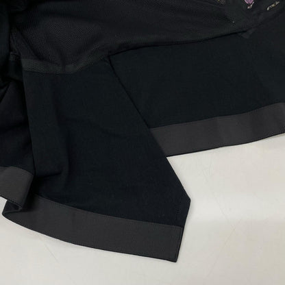 sacai サカイ 26SS 26-08389 ブラック コットン フローラルプリント ドッキングパネルカットソー トップス
