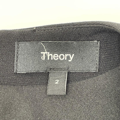 Theory セオリー 01-4105203 24SS ブラック Tailor Crepe SL Seam Vol DR ノースリーブワンピース ワンピース