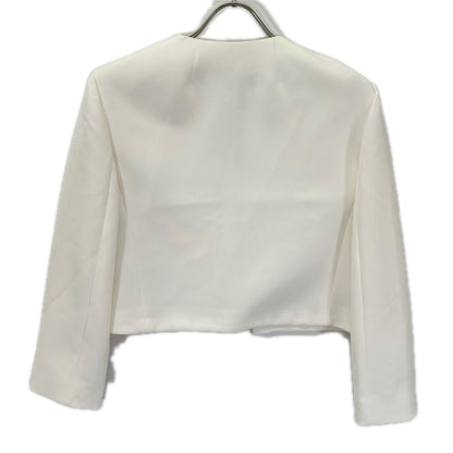 Theory セオリー 01-4104103 24SS ホワイト TAILOR CREPE CL TAILOR JKT ノーカラージャケット ジャケット