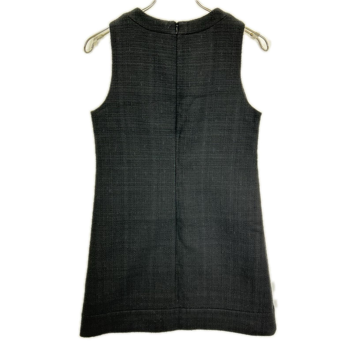 Theory セオリー 01-3105204 23年 ブラック Tonal Tweed SL Shift DR ツイードノースリーブミニワンピース ワンピース