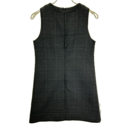 Theory セオリー 01-3105204 23年 ブラック Tonal Tweed SL Shift DR ツイードノースリーブミニワンピース ワンピース