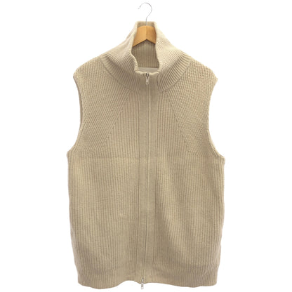 ADAWAS アダワズ 24AW ADWS-401-48 ベージュ ウール100 ノースリーブニットベスト トップス