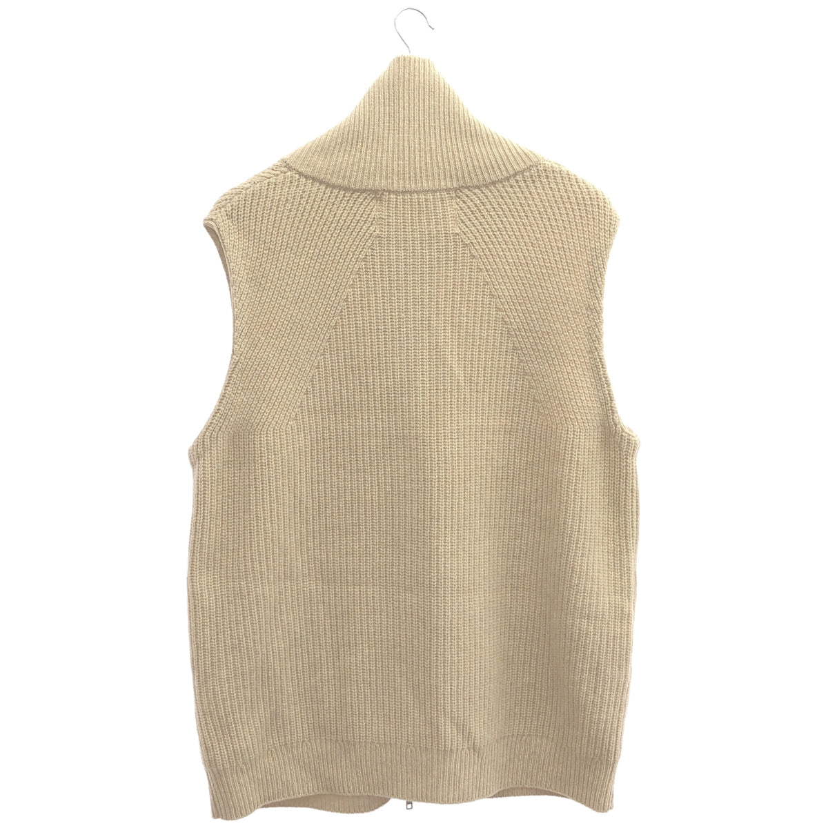 ADAWAS アダワズ 24AW ADWS-401-48 ベージュ ウール100 ノースリーブニットベスト トップス