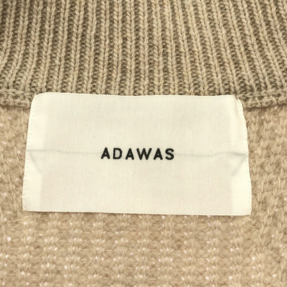 ADAWAS アダワズ 24AW ADWS-401-48 ベージュ ウール100 ノースリーブニットベスト トップス