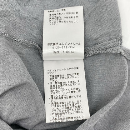 Chaos カオス CH206263ER グレー シルク100 カオス シルクフレーズ ノースリーブTシャツ トップス