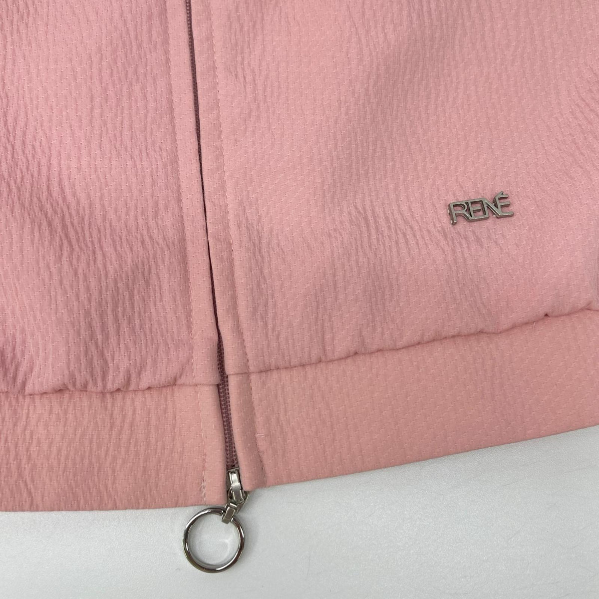 Rene ルネ 6523990 25SS ピンク TISSUE パフスリーブ ノーカラージャケット ジャケット