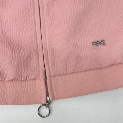 Rene ルネ 6523990 25SS ピンク TISSUE パフスリーブ ノーカラージャケット ジャケット