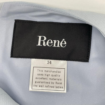 Rene ルネ 25SS 5516030 ライトブルーノースリーブワンピース ワンピース