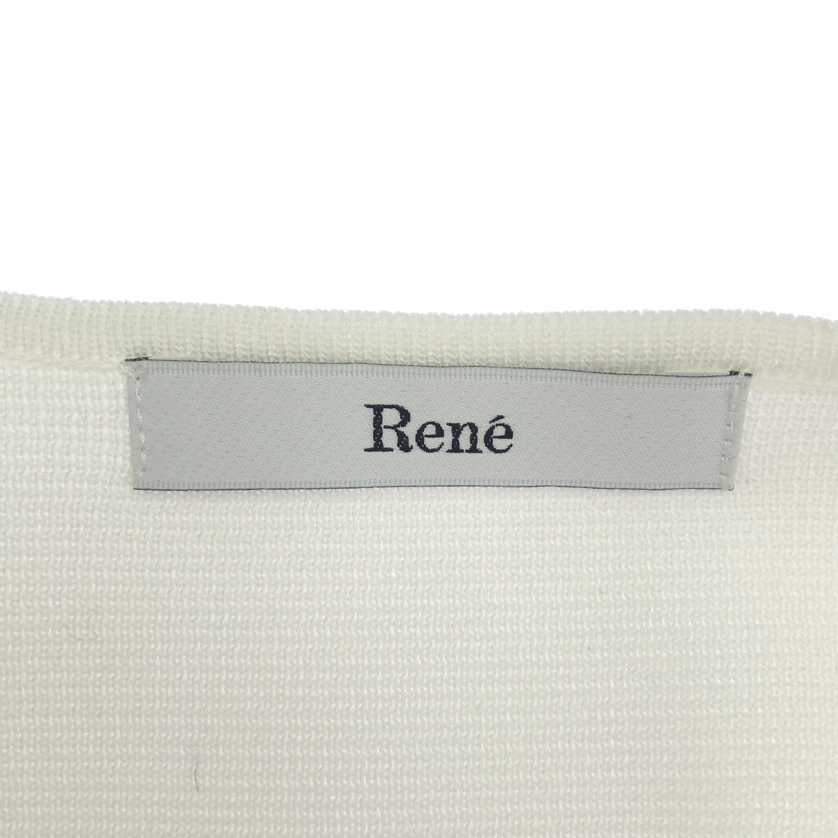 Rene ルネ 24SS ホワイト サイドスリット 長袖トップス トップス