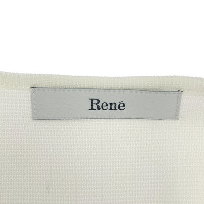 Rene ルネ 24SS ホワイト サイドスリット 長袖トップス トップス