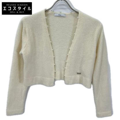 Rene ルネ 6242461 22AW アイボリー カシミヤ100 パールニットカーディガン トップス