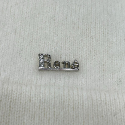 Rene ルネ 6242461 22AW アイボリー カシミヤ100 パールニットカーディガン トップス
