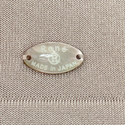 Rene ルネ 6132150 21AW ベビーピンク パールボタン フーディニットカーディガン トップス