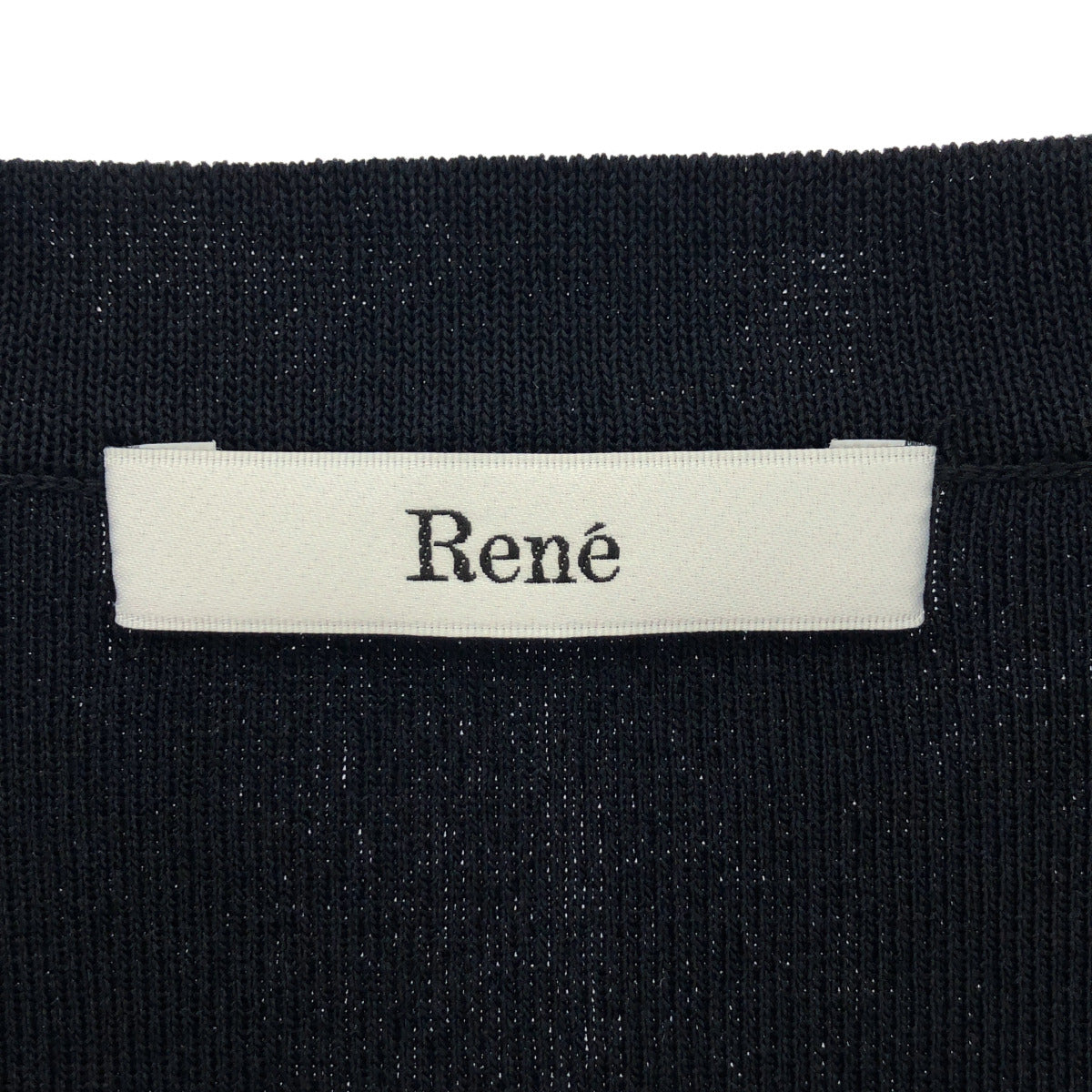Rene ルネ ネイビー パールボタン ボレロ ニットカーディガン トップス