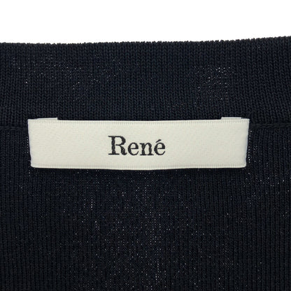 Rene ルネ ネイビー パールボタン ボレロ ニットカーディガン トップス