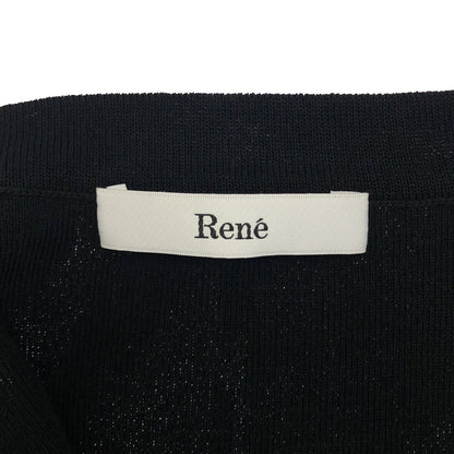 Rene ルネ ブラック パールボタン ボレロ ニットカーディガン トップス