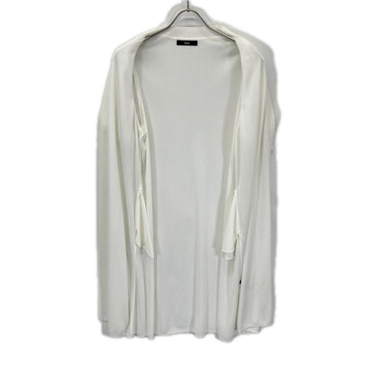 Rene basic ルネ ベーシック 5222050 22SS ホワイト チュールパフスリーブ ロングニットカーディガン トップス