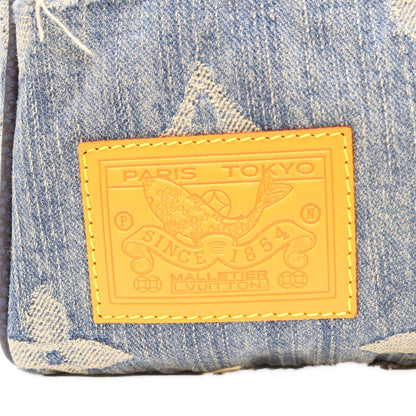 LOUIS VUITTON ルイヴィトン M15276 ダミエデニム×モノグラム ストーンウォッシュパッチワーク 襤褸刺し子 スピーディバンドリエール25 ボストンバッグ ショルダーバッグ
