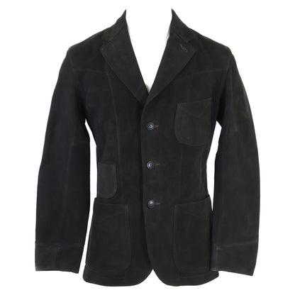 RRL ダブルアールエル 【美品/国内正規/24AW】782943886001 ヴィンテージ加工 羊革 スエード アンコンストラクテッド スポーツコート/ ジャケット