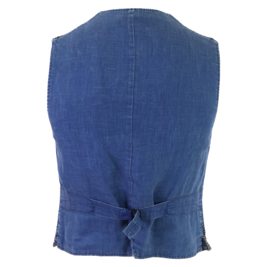 RRL ダブルアールエル 【国内正規】782567482001 INDIGO COTTON DOBBY VEST 本藍染め 刺し子 ドビー ベスト