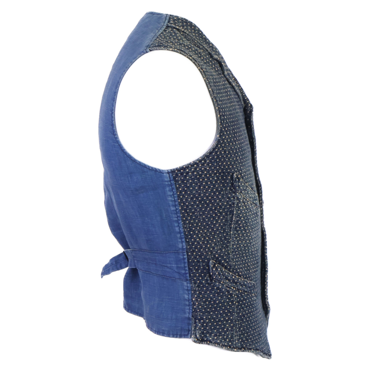 RRL ダブルアールエル 【国内正規】782567482001 INDIGO COTTON DOBBY VEST 本藍染め 刺し子 ドビー ベスト
