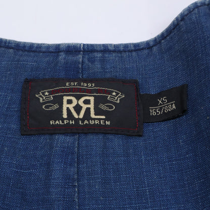 RRL ダブルアールエル 【国内正規】782567482001 INDIGO COTTON DOBBY VEST 本藍染め 刺し子 ドビー ベスト