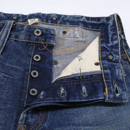 RRL ダブルアールエル 【国内正規】USA製 PP-PM-HS-0069 BALTIMORE 2nd ボルチモア2nd ヴィンテージ加工 バックルバック 月桂樹ボタン ボタンフライ デニムパンツ ボトムス