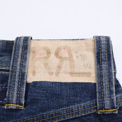 RRL ダブルアールエル 【国内正規】USA製 PP-PM-HS-0069 BALTIMORE 2nd ボルチモア2nd ヴィンテージ加工 バックルバック 月桂樹ボタン ボタンフライ デニムパンツ ボトムス