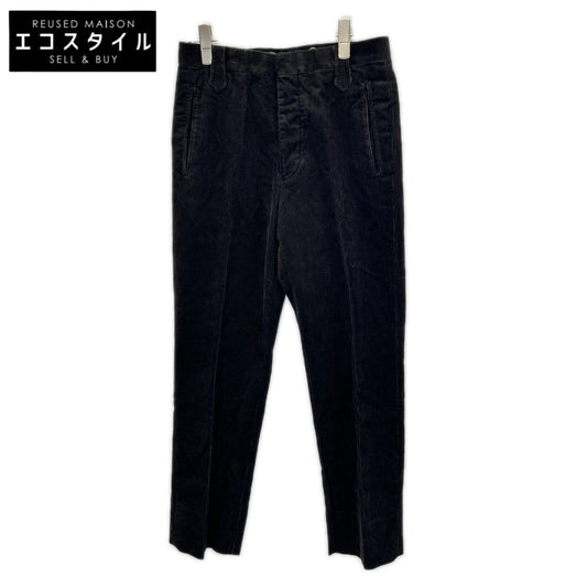 RRL ダブルアールエル 782945548001 イタリア製 ダークブラウン コットン ボタンフライ センタープレス コーデュロイテーパードスラックス ボトムス