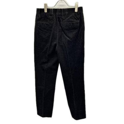 RRL ダブルアールエル 782945548001 イタリア製 ダークブラウン コットン ボタンフライ センタープレス コーデュロイテーパードスラックス ボトムス