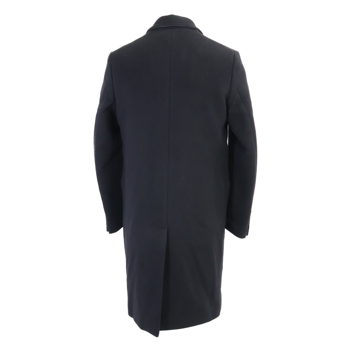 HERMES エルメス 【美品/国内正規】12-5108 カシミヤｘラムスキン レザートリム チェスター コート