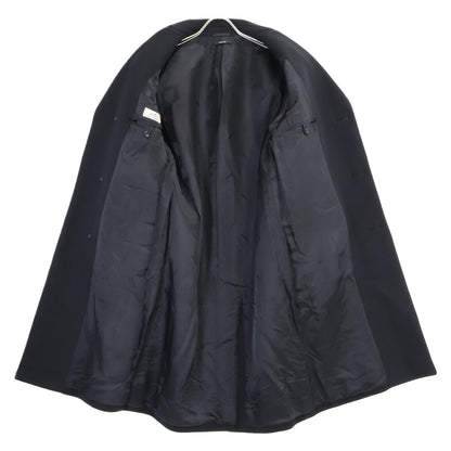 HERMES エルメス 【美品/国内正規】12-5108 カシミヤｘラムスキン レザートリム チェスター コート