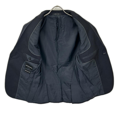 EMPORIOARMANI エンポリオアルマーニ EXCLUSIVE LINE W1V04E W1119 ダークネイビー ヴァージンウール×モヘア テーラードジャケット/スラックス セットアップ スーツ セットアップ