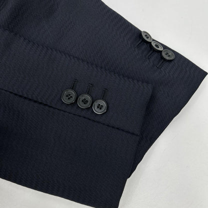 EMPORIOARMANI エンポリオアルマーニ EXCLUSIVE LINE W1V04E W1119 ダークネイビー ヴァージンウール×モヘア テーラードジャケット/スラックス セットアップ スーツ セットアップ