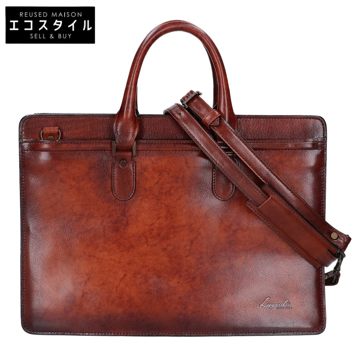 LUGGAGE AOKI 青木鞄 【美品】5228 Lugard G3 ラガード ジースリー レザー 2WAY ビジネスバッグ ブリーフケース ビジネスバッグ ブリーフケース