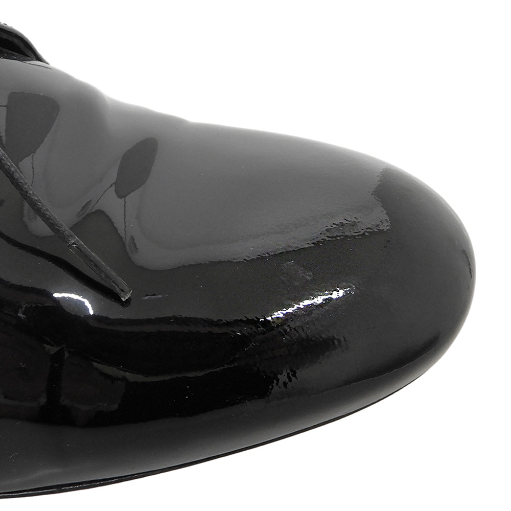 JILSANDER ジルサンダー パテント 外羽根 レースアップシューズ レディース 黒 ブラック 36 シューズ