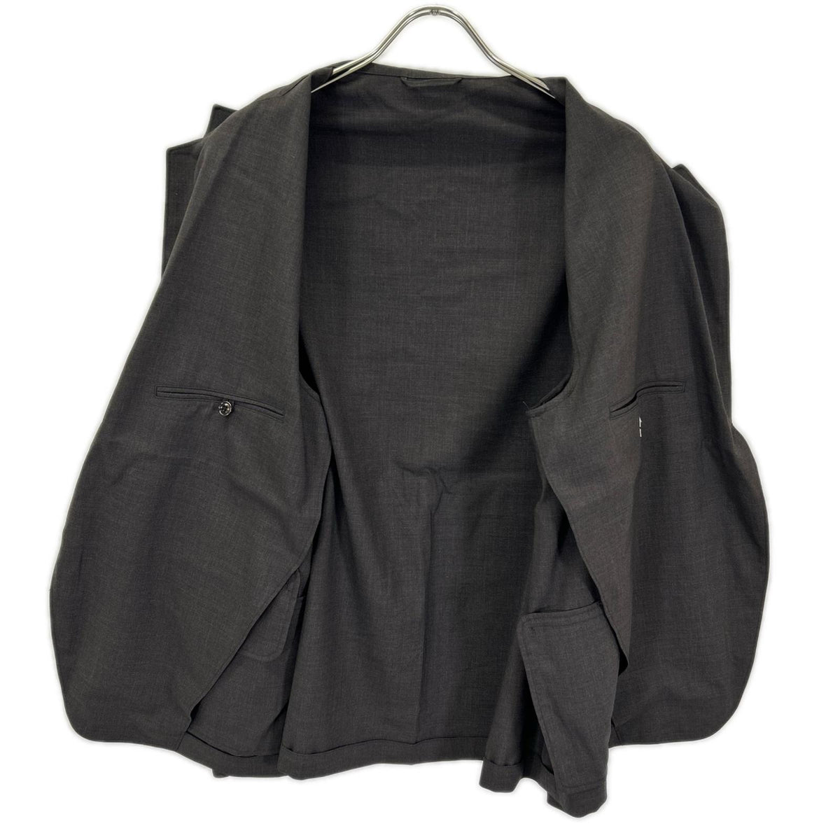 blurhms ブラームス BHS25S007WV 25SS ブラック Washed Wool Voile Cardigan Jacket カーディガン ジャケット トップス