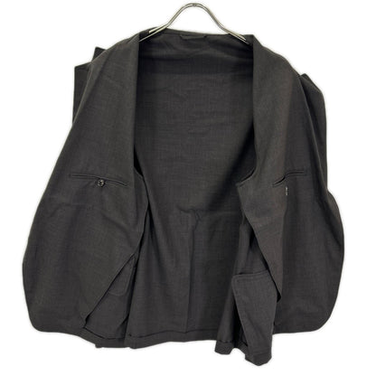 blurhms ブラームス BHS25S007WV 25SS ブラック Washed Wool Voile Cardigan Jacket カーディガン ジャケット トップス
