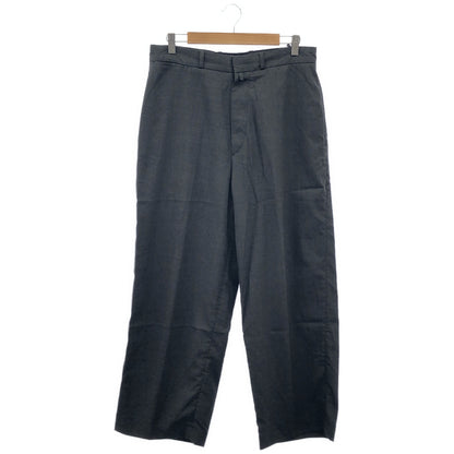 blurhms ブラームス BHS25S008 25SS ブラック Washed Wool Voile Trousers ウールトラウザーズ パンツ ボトムス