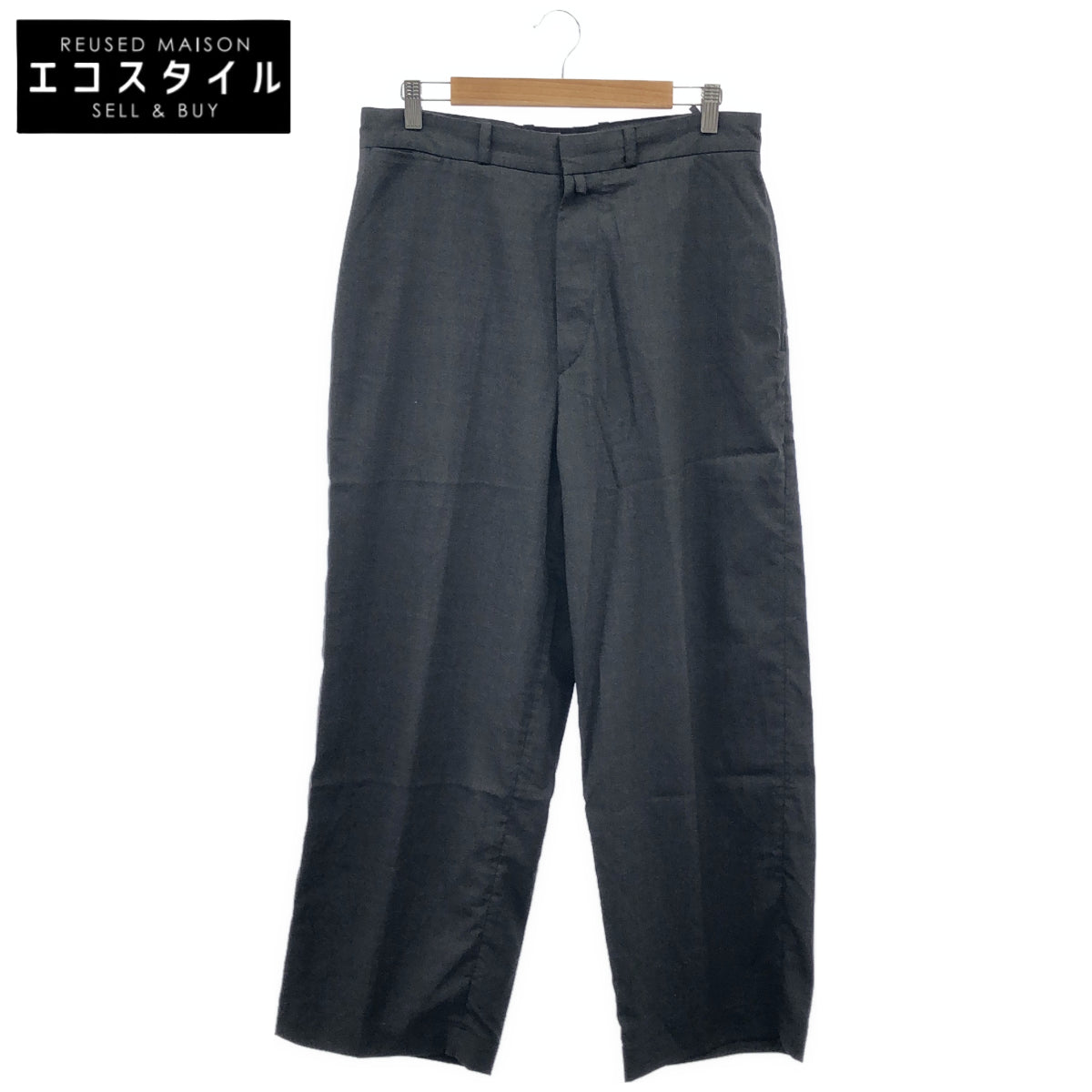 blurhms ブラームス BHS25S008 25SS ブラック Washed Wool Voile Trousers ウールトラウザーズ パンツ ボトムス