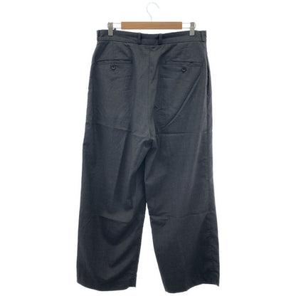 blurhms ブラームス BHS25S008 25SS ブラック Washed Wool Voile Trousers ウールトラウザーズ パンツ ボトムス